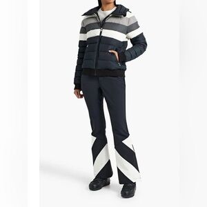 Perfect Moment Queenie Down Jacket Black Rainbow size L NWT